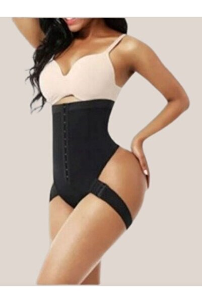 FİT1BEDEN Ayarlanabilir Agraflı Ve Kemerli Sıkılaştırıcı Tanga Cuff Korse ( İnce Askılı )