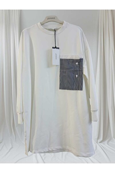 Puane Women's Comfortable Fit Pocket Detailed Hijab Tunic