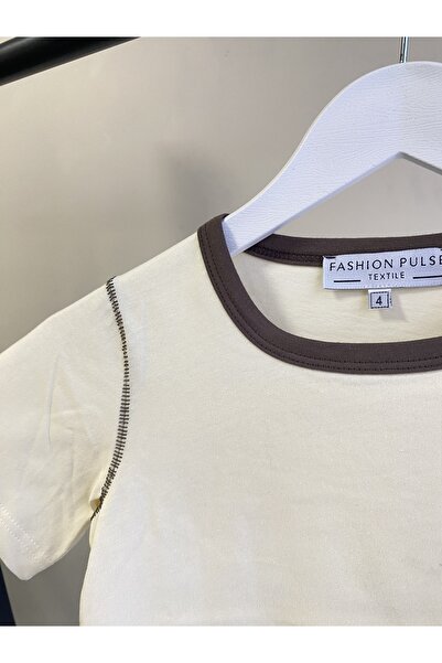 Markasız ucuz Girls T-Shirt&Shorts Set with Rabbit Print