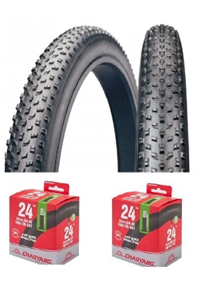 Chaoyang 24 Jant 24x4.0 Fat Bike Dış Lastiği Big Daddy H-5176 X 2 Adet + İç L...