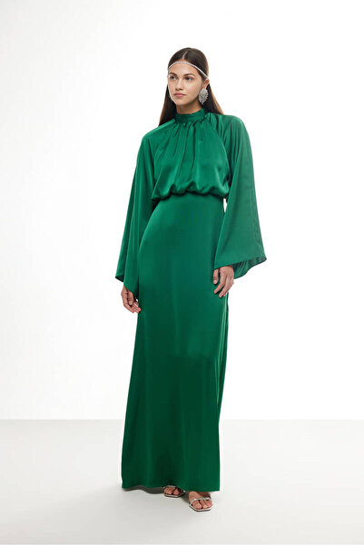 BE BLUE ΠΡΑΣΙΝΟ ΦΟΡΕΜΑ ΣΑΤΕΝ ΜΕ ΦΑΡΜΑΝΙΚΑ