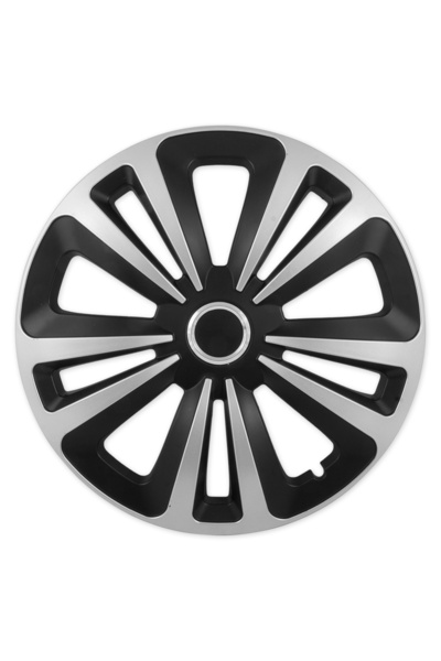 Avex Σετ 4 καλυμμάτων τροχών, μοντέλο Terra II, 15 ιντσών, με χρωμιωμένο δακτ...