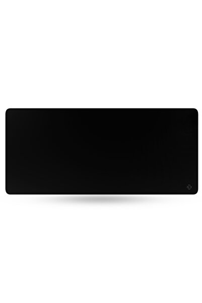 QwertyKey Deskmat Mousepad Negru Clasic Simplu 4mm margini cusute