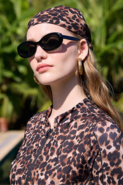 BE BLUE Leopard Patterned Stylish Bandana