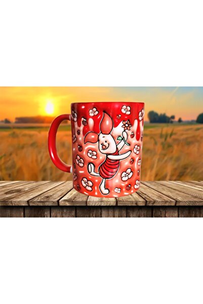 Mugs and love Winnie the pooh piqlet hediyelik porselen kupa