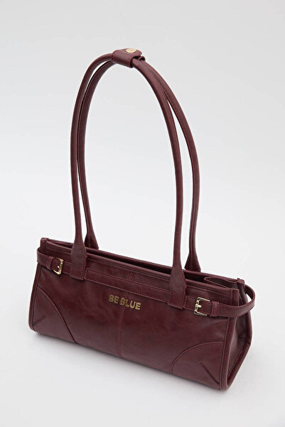 BE BLUE Claret Red Vintage Belt Bag