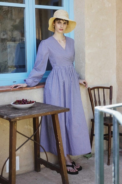 BE BLUE Black Pork Roof Dress