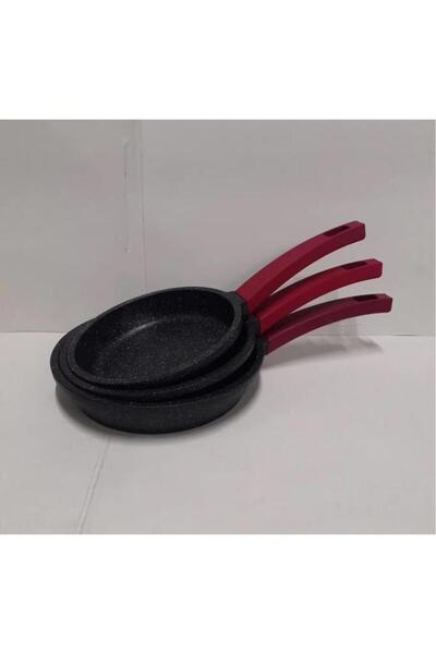 gülsan Elit Döküm Tava Set 18-20-22 Cm