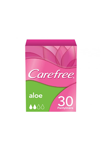 Carefree فوط صحية يومية بخلاصة الصبار 30 قطعة (أخضر) (5198)