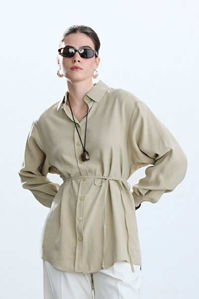 BE BLUE Vintage Sand Modal πουκάμισο