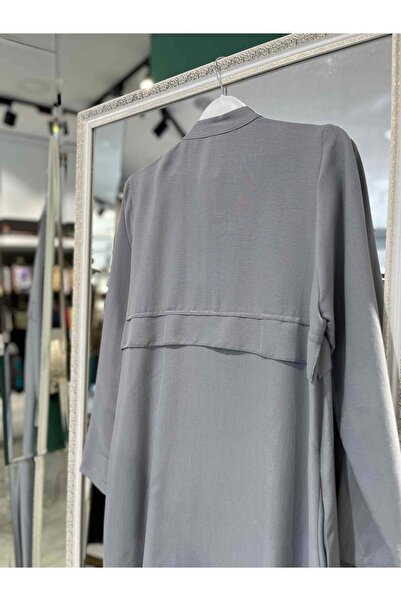 MERAM BUTİK Micca Ferace 251815m - Gray - 42