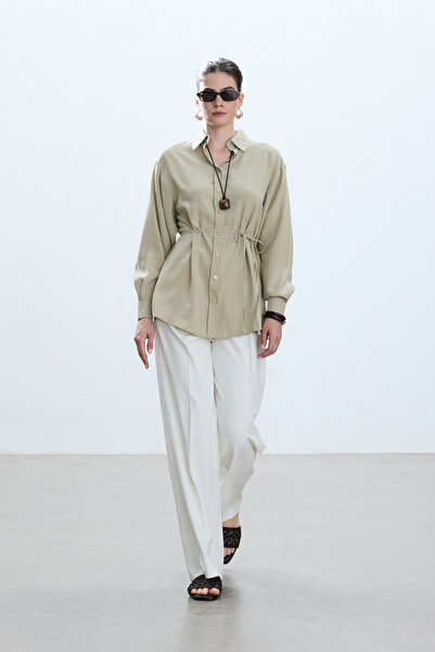 BE BLUE Vintage Sand Modal πουκάμισο