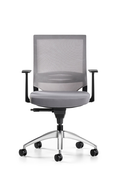 Bürotime Cozy Başlıklı Çalışma Koltuğu - 3d Kol - Alüminyum Ayak - Gri/antrasit