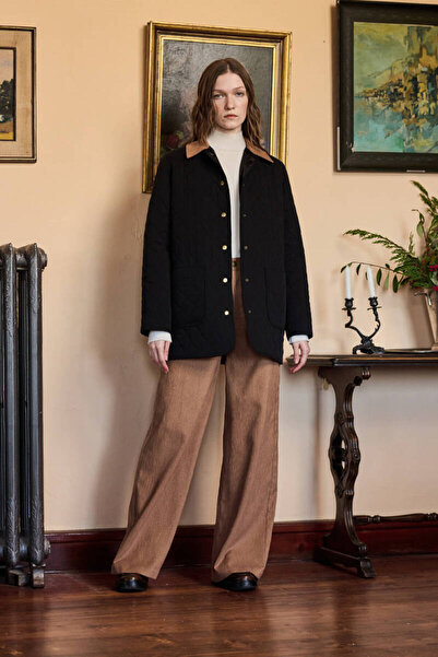 BE BLUE Black Captonated Coat