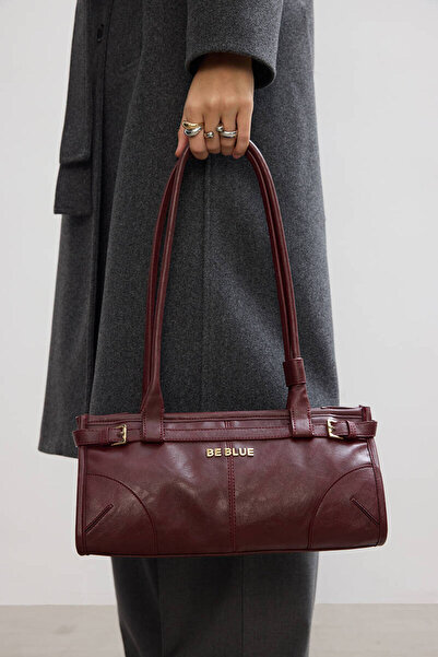 BE BLUE Claret Red Vintage Belt Bag