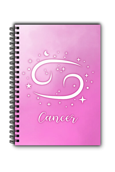 MG Office Caiet Foaie Velina A5 80 file cu Spira – Zodiac Rac – Coperta Refle...