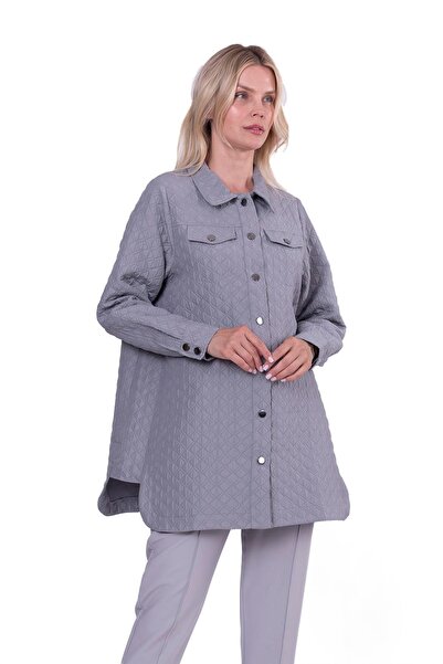 Invee Kapitone Gömlek GRİ