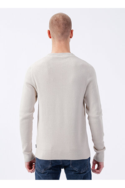 Only & Sons Onsphil Reg 12 Struc Crew Knit Noos 22022855   Silver Lining