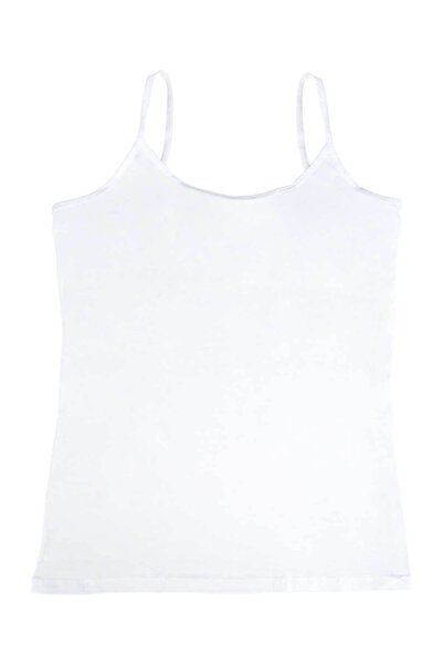 Bolero Ince Askılı Kadın Beyaz Atlet