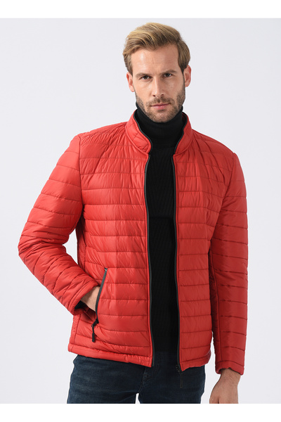 SÜVARİ Slim Fit Kırmızı Erkek Kısa Şişme Mont MN2008700315