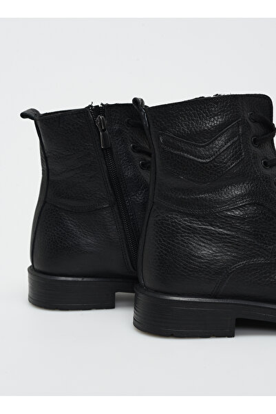 F By Fabrika Siyah Erkek Deri Bot BODEN