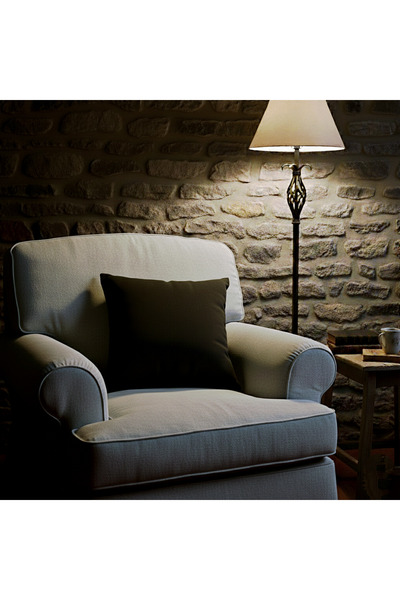 PİKKO HOME Black Velvet Textured Throw Pillow Cover(Yb)