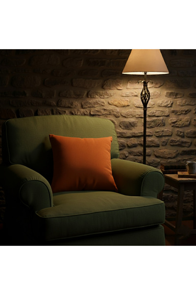 PİKKO HOME Orange Velvet Textured Lamel Case(Y)