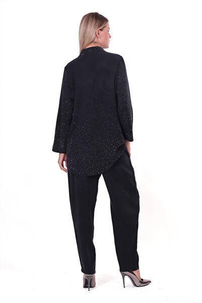 Invee قميص تينسيرا أسود