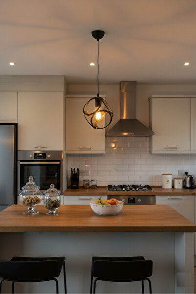 Aydınlatma Dünyam Safari Tekli Siyah Sarkıt