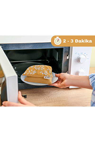 CrossBorder Decor Organik Buğday Lavanta Kokulu Isı Torbası - Ağrı Kesici, Kış Için Mükemmel Çözüm [hardal]