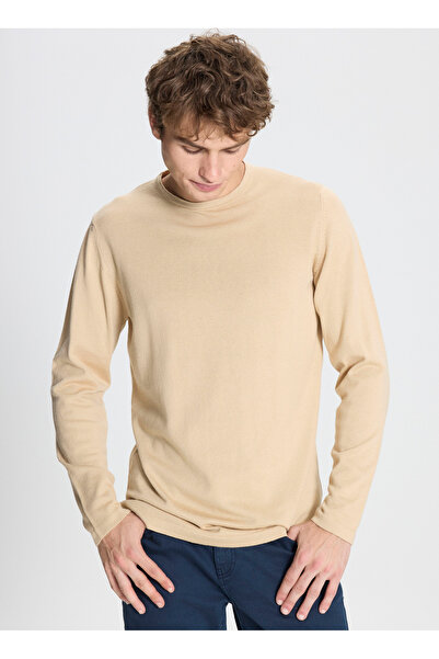 ALTINYILDIZ CLASSICS Bisiklet Yaka Standart Bej Erkek Kazak 4A4923100006