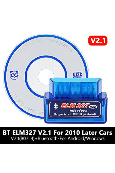 Choice جهاز ELM327 V2.1 بلوتوث 5.1 ELM327 V2.1 OBD2 أداة تشخيص السيارة أداة ق...