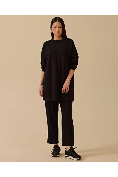 SCL Lace-Up Pattern Garnished Trousers