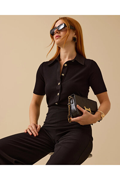 SEÇİLSTORE Çift Kumaşlı Kısa Kollu Gömlek