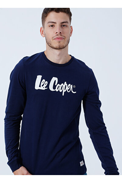 Lee Cooper O Neck Printed Navy Blue Men's T-Shirt 231 Lcm 242003 Zayne