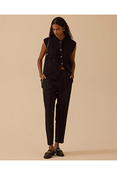SEÇİL Moon Çift Pileli Bilek Boy Pantolon