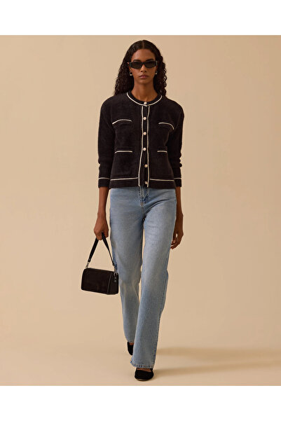 SEÇİL Buttoned Trim Detailed Knitwear Cardigan