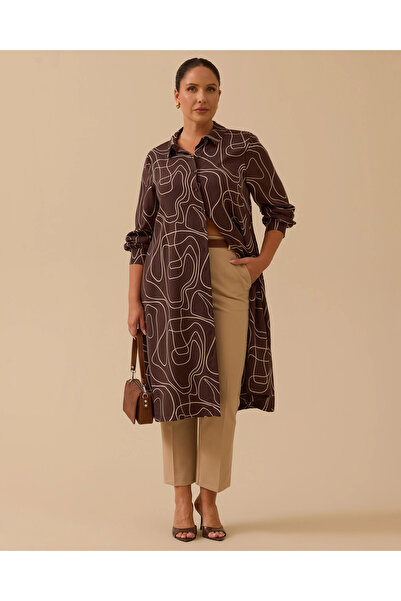 Gala-Xi Дълга туника с шарки за големи размери