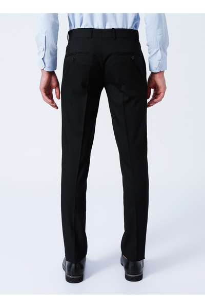 SÜVARİ Normal Bel Normal Paça Slim Fit Siyah Erkek Pantolon PN1014100154
