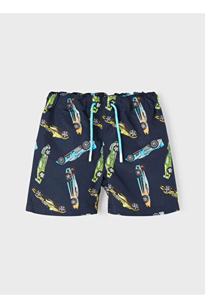 name ıt 13199806 Desenli Lacivert Erkek Çocuk Şort Mayo