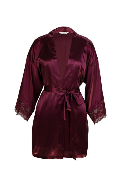 Magic Form Düz Bordo Kadın Sabahlık 37430