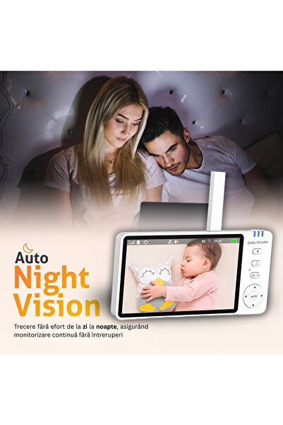 OEM Baby monitor, 5.0" FHD screen, two-way audio, crying detection, night vision