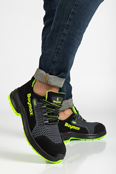 e&e Baymax Bx-12 S1 Çelik Burunlu Spor İş Ayakkabısı 3 Mevsimlik Ortopedik Spor İş Güvenlik Ayakkabısı