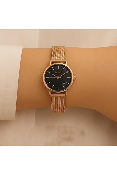 PW POLO WHITE Copper Color Women's Wristwatch with Calendar