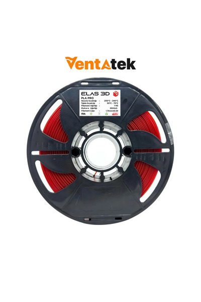 ELAS3D Elas 3D Kırmızı PLA Pro Filament - 1.75mm - 1 Kg