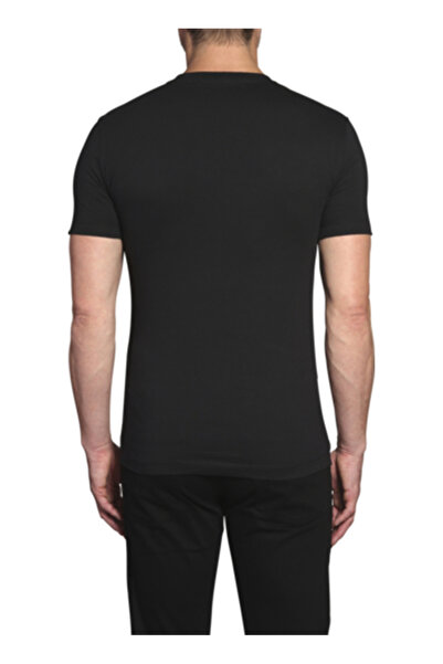 Calvin Klein Jeans Bisiklet Regular Fit Düz Erkek Siyah T-Shirt J30J314544-BAE CK ESSENTIAL SLIM