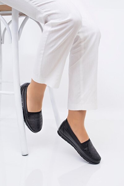 ERN SHOES Tam Ortopedik İçi Hakiki Deri Hafif Ve Rahat Günlük Anne Ayakkabısı