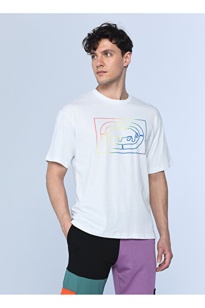 ECKO UNLTD Ανδρικό μπλουζάκι Ecko Unlimited Μπλουζάκι με Στρογγυλή Λαιμόκοψη Δ gradient Λευκό EDWARDS