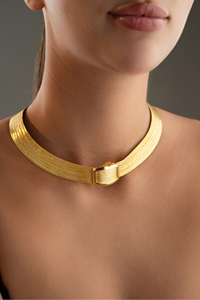 Silvano Jewelry 925 Ayar Gümüş Trabzon Hasırı Kolye Gerdanlık