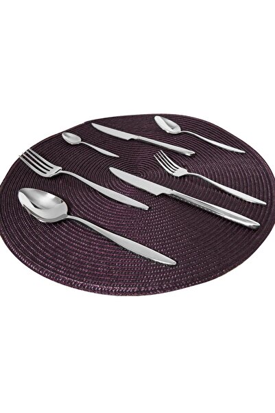 Serenk مجموعة أدوات مائدة ميلان من الفولاذ المقاوم للصدأ، 42 قطعة